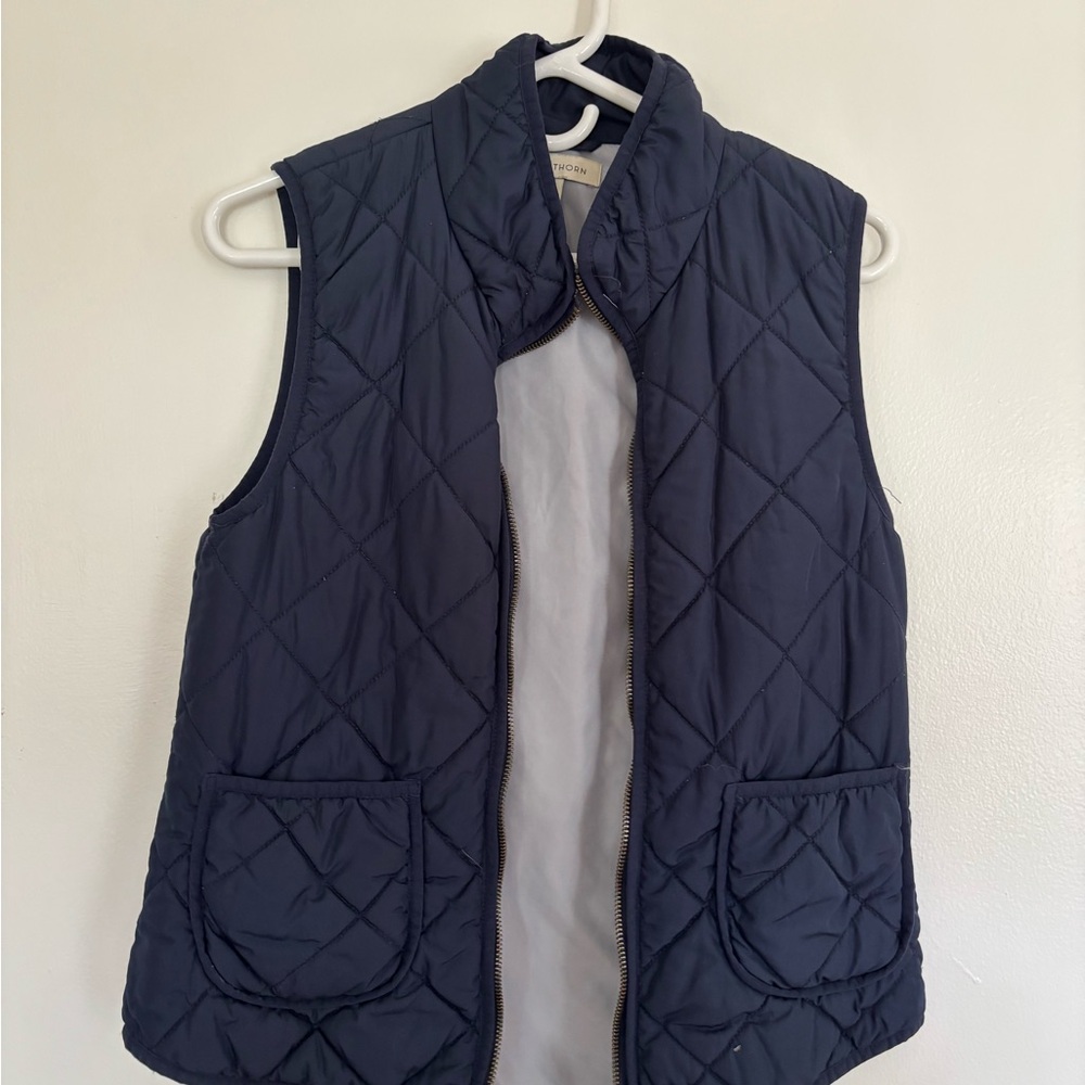 41 Hawthorn Dark Blue Quilted Vest